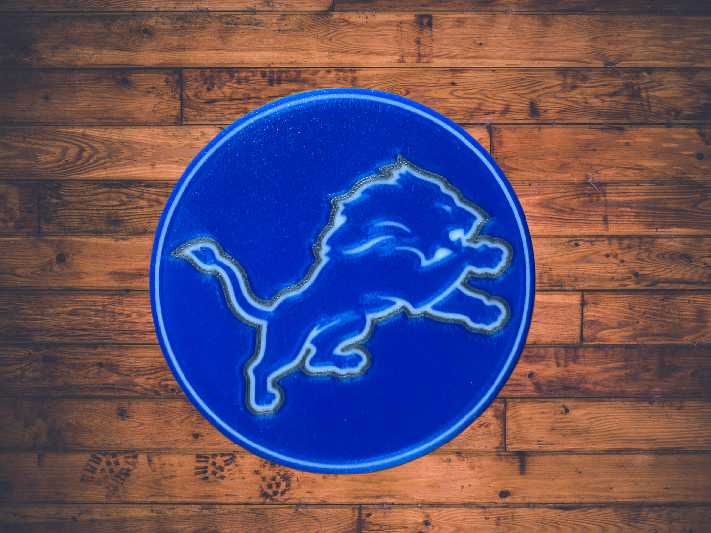 Detroit Lions Coaster Set w/ Holder