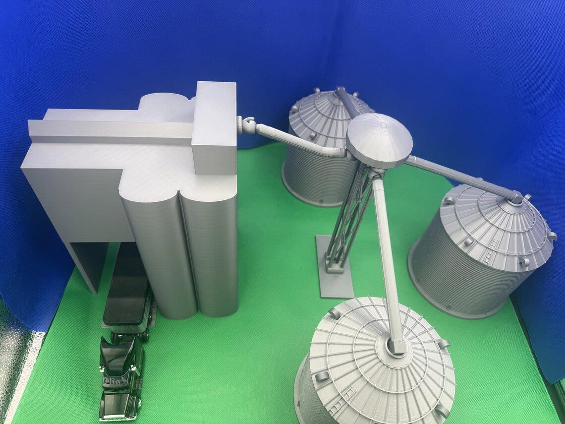 Model Grain Elevator Play Set