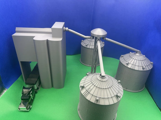 Model Grain Elevator Play Set